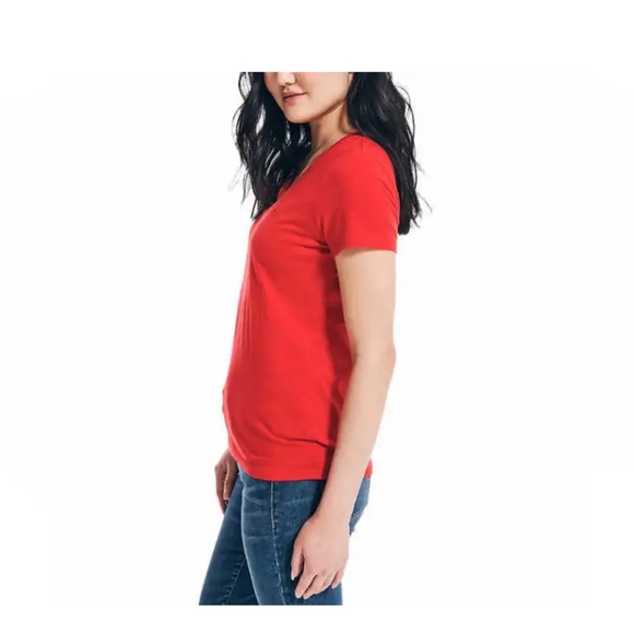 Nautica Ladies' Logo Tee Short Sleeve Crewneck - Picture 6 of 7